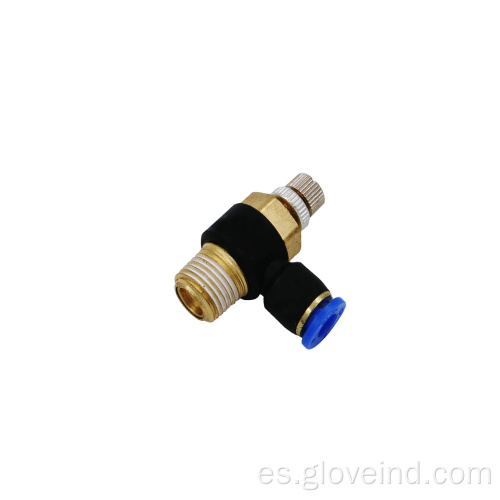 Conector de válvula neumática tipo SL de montaje de plástico